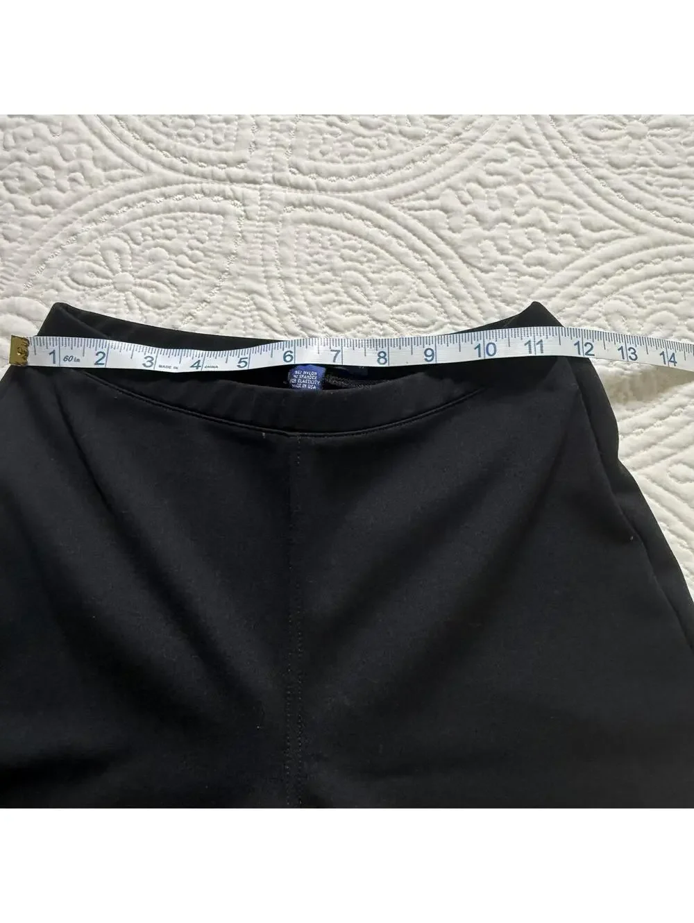 J.CREW Women's SZ S, pull on Black Nylon/Spandex Straight Leg Light Weight Pants